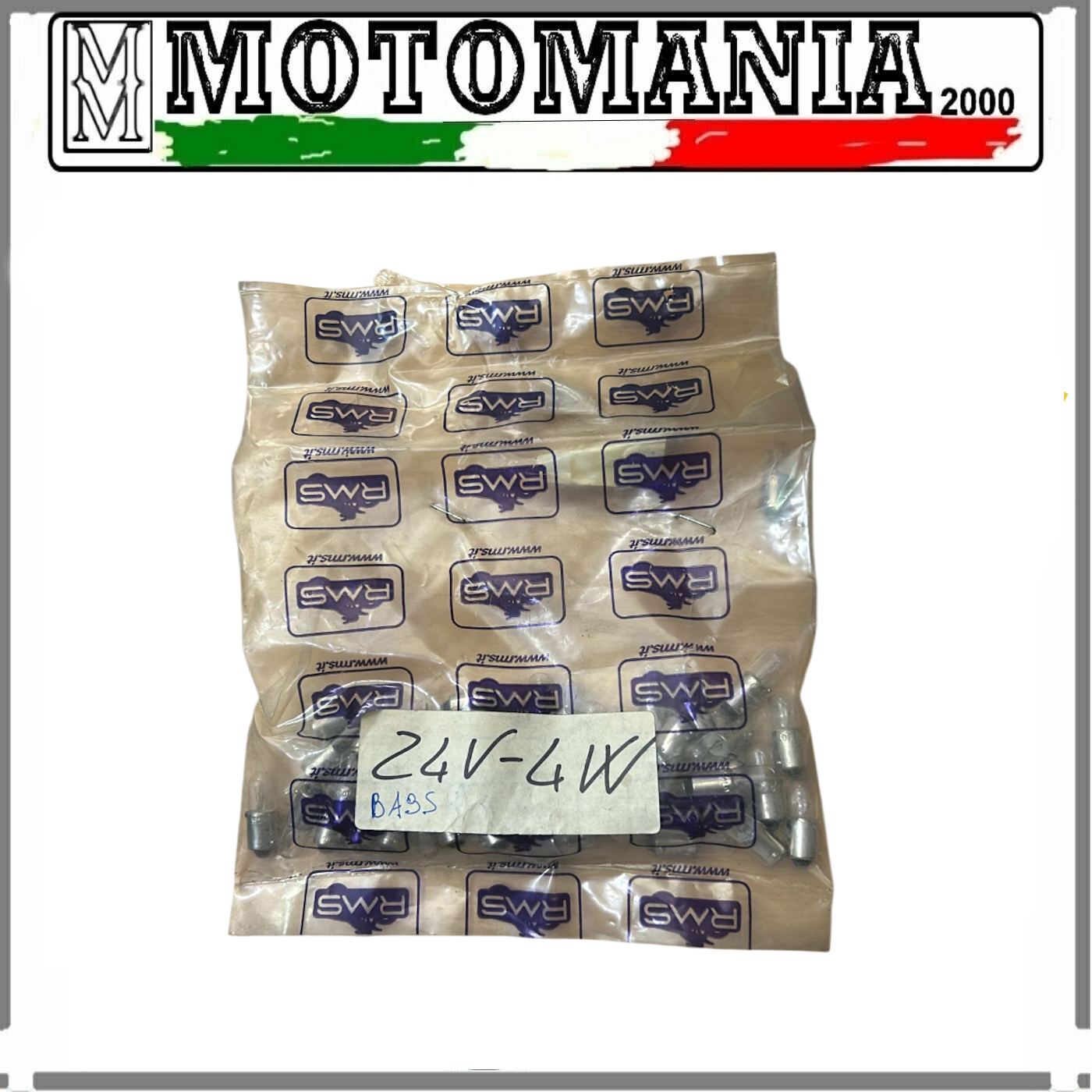RMS 24v Lampada Micro T4w 4w Ba9s 5 Pz (Prezzo per 5 pezzi)