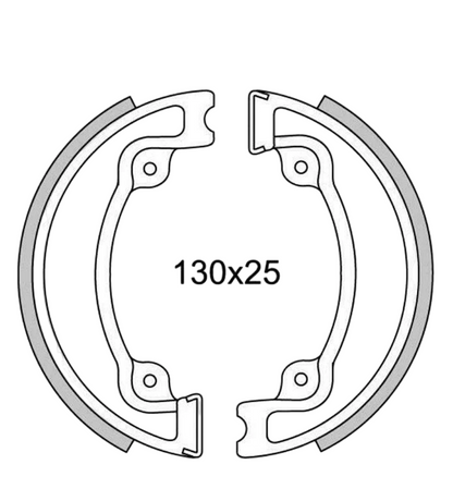 GF1184 - NEWFREN COPPIA GANASCE FRENO SCOOTER HONDA MALAGUTI (DESCRIZIONE)