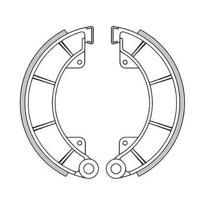 GF0181 - NEWFREN Coppia Ganasce freno Posteriori Guzzi Falcone 500 N 1969/1976