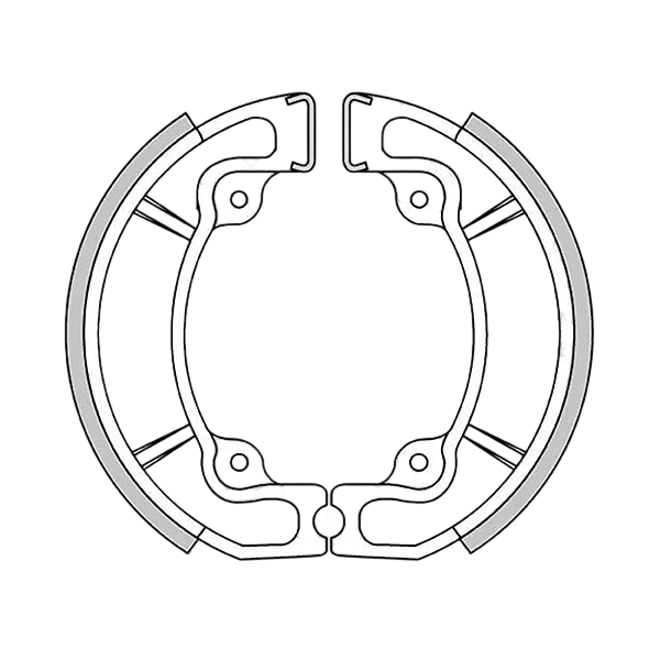 GF0219 - Ganasce freno posteriori NEWFREN PER CAGIVA/GILERA (DESCRIZIONE)