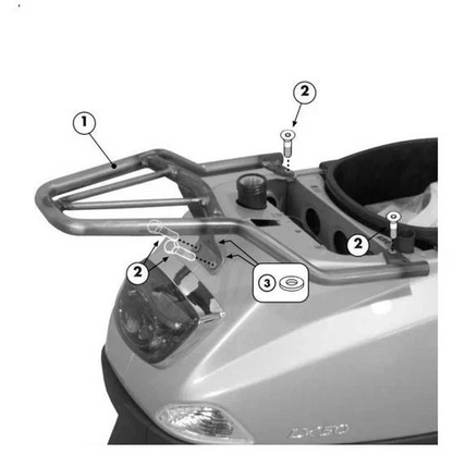 SR105 - GIVI PORTAPACCHI  - PIAGGIO VESPA LX / S 50/125/150 (2005-2014)