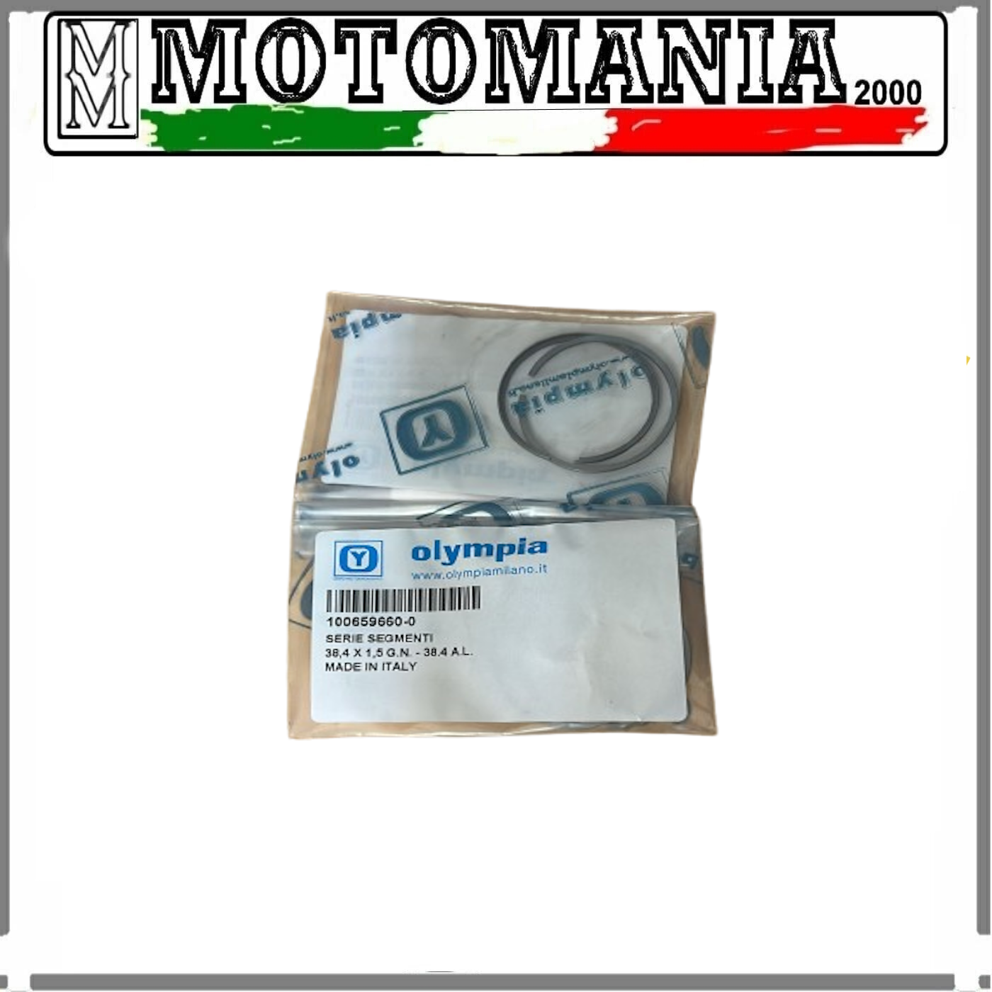 100659/60-0 - OLYMPIA Serie segmenti ø 38,4 - Piaggio Ciao - Boxer - Bravo - SI