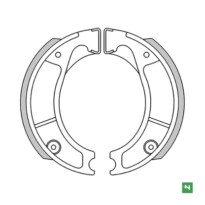 GF1177 - NEWFREN GANASCE FRENO HONDA NX, XL, XLX, XR, 250, 350, BRAKE SHOES KIT