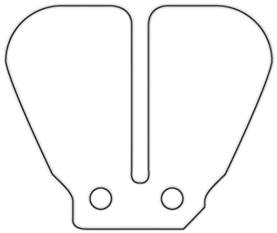 27 1423.C0 Lamelle in carbonio con spessore 0,30 - 0,35 mm per valvola originale