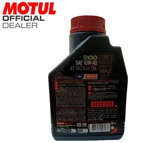 104066  OLIO MOTORE MOTUL  5100 10W40 4T - 1L   *