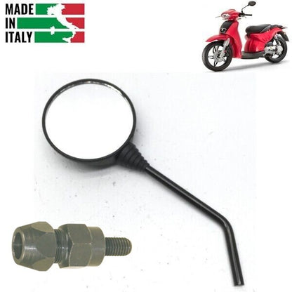 SPECCHIETTO SINISTRO COMPLETO DI ADATTATORE SX PER APRILIA SCARABEO 50-100CC   *