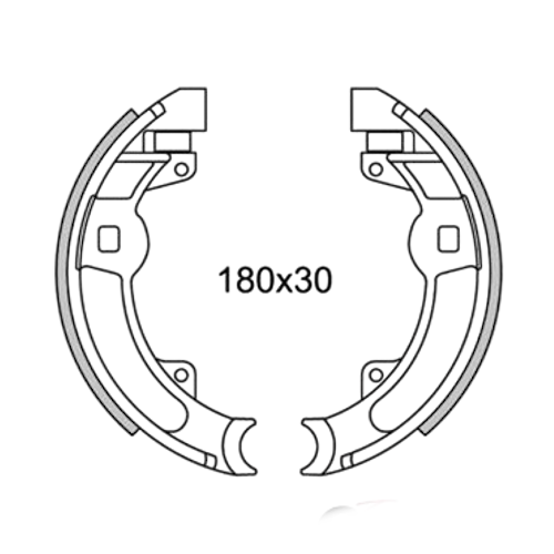 GF0165 - NEWFREN GANASCE FRENO POSTERIORI D. 180 INNOCENTI LAMBRO MOTOCARRO