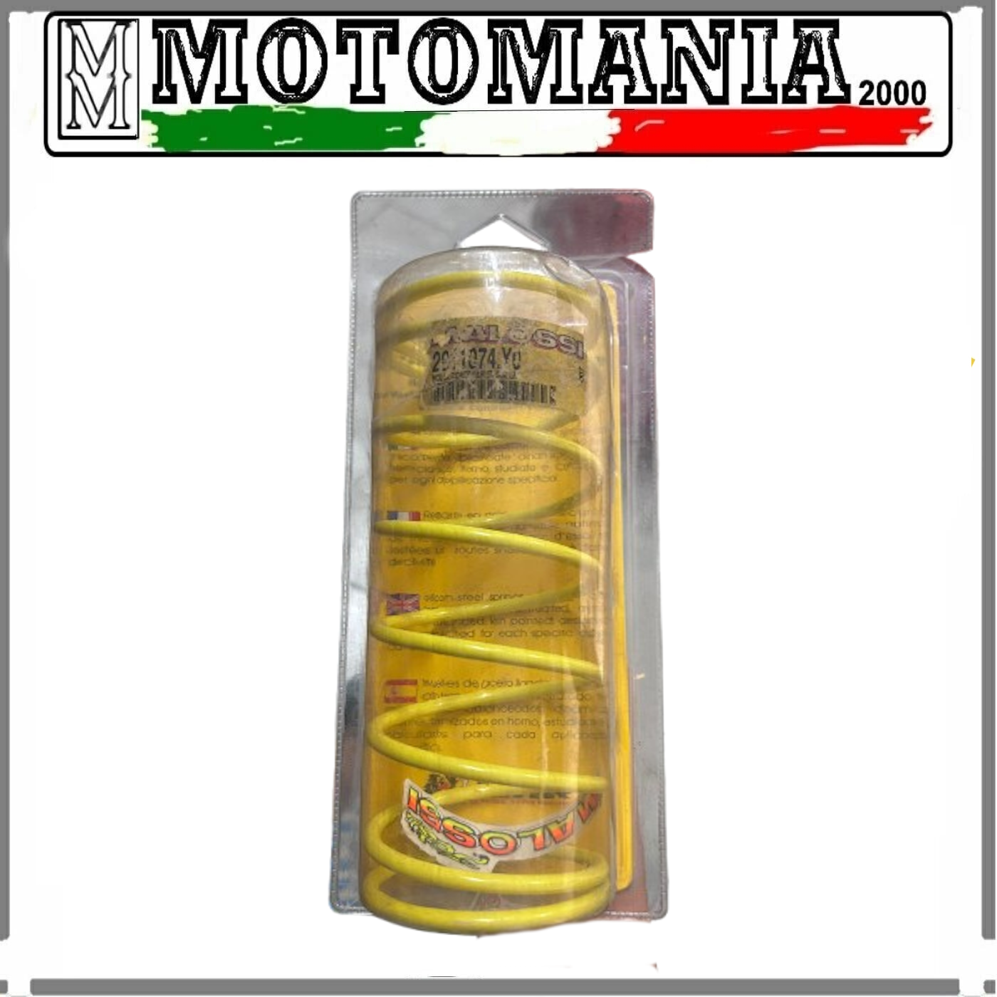 2911074.Y0 -Malossi Molla Di Contrasto Variatore Gialla Con Esterno 67,20x181 mm