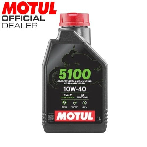 104066  OLIO MOTORE MOTUL  5100 10W40 4T - 1L   *