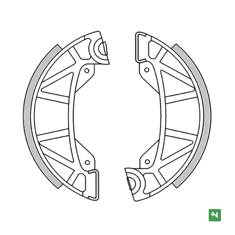 GF0222 -  Ganasce Freni Anteriori Per ACCOSSATO/APRILIA/TRE SOLDI (DESCRIZIONE)