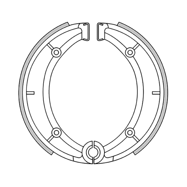 GF0203 - GANASCE FRENO POSTERIORE NEWFREN CAGIVA  SST LOW RIDER 125 1983