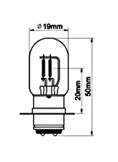 696 - EUROGOLD CARLAMP LAMPADINA 12V 35/35W P15D