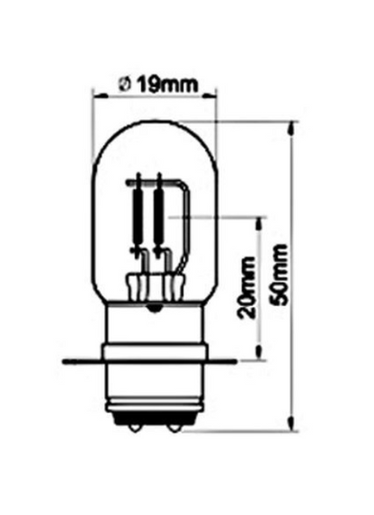 696 - EUROGOLD CARLAMP LAMPADINA 12V 35/35W P15D