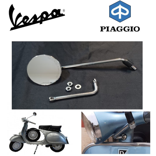SPECCHIETTO SX OMOL. CON ATTACCO PER VESPA 125-150 VB1 VNB VBB GS 150  *