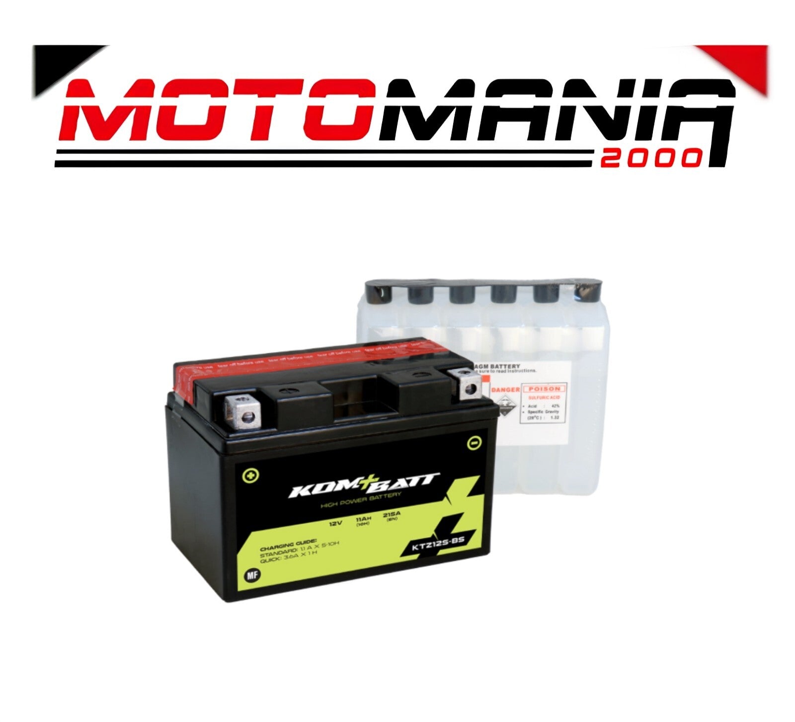 BATTERIA KOMBATT MF KTZ12S-BS