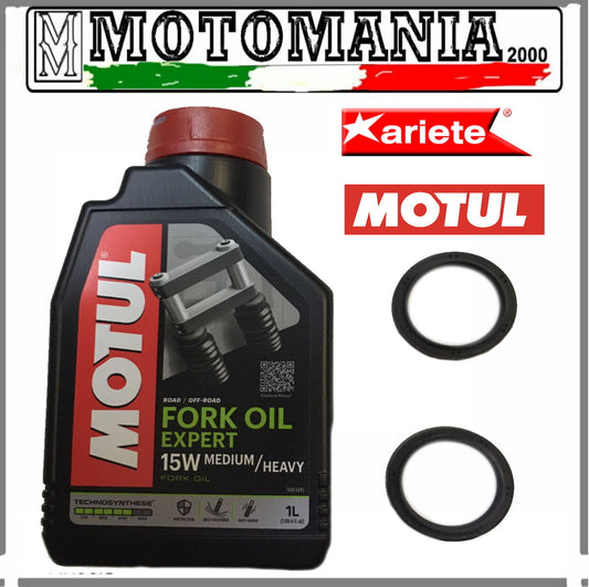 MOTUL 43X55X11-14 YAMAHA YZF-R1 1000 -09-10* 15W FORK OIL + OIL KIT