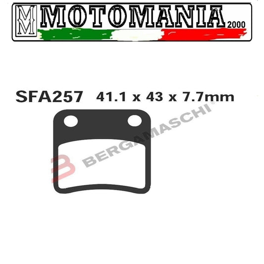 R1625700 PAIR OF PADS EBC SFA SFA257 GARELLI HONDA SYM CAGIVA GARELLI *