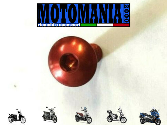 VITE TESTA BOMBATA 5X15 ROSSO PER CARENE  IN ERGAL  *