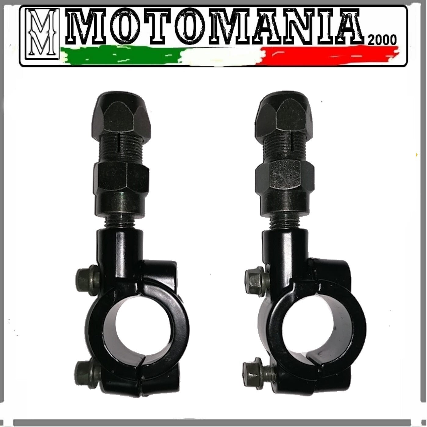 CP DI SUPPORTI UNIVERSALI PER SPECCHIETTI RETROVISORI COMPLETI DI ADATTATORE *