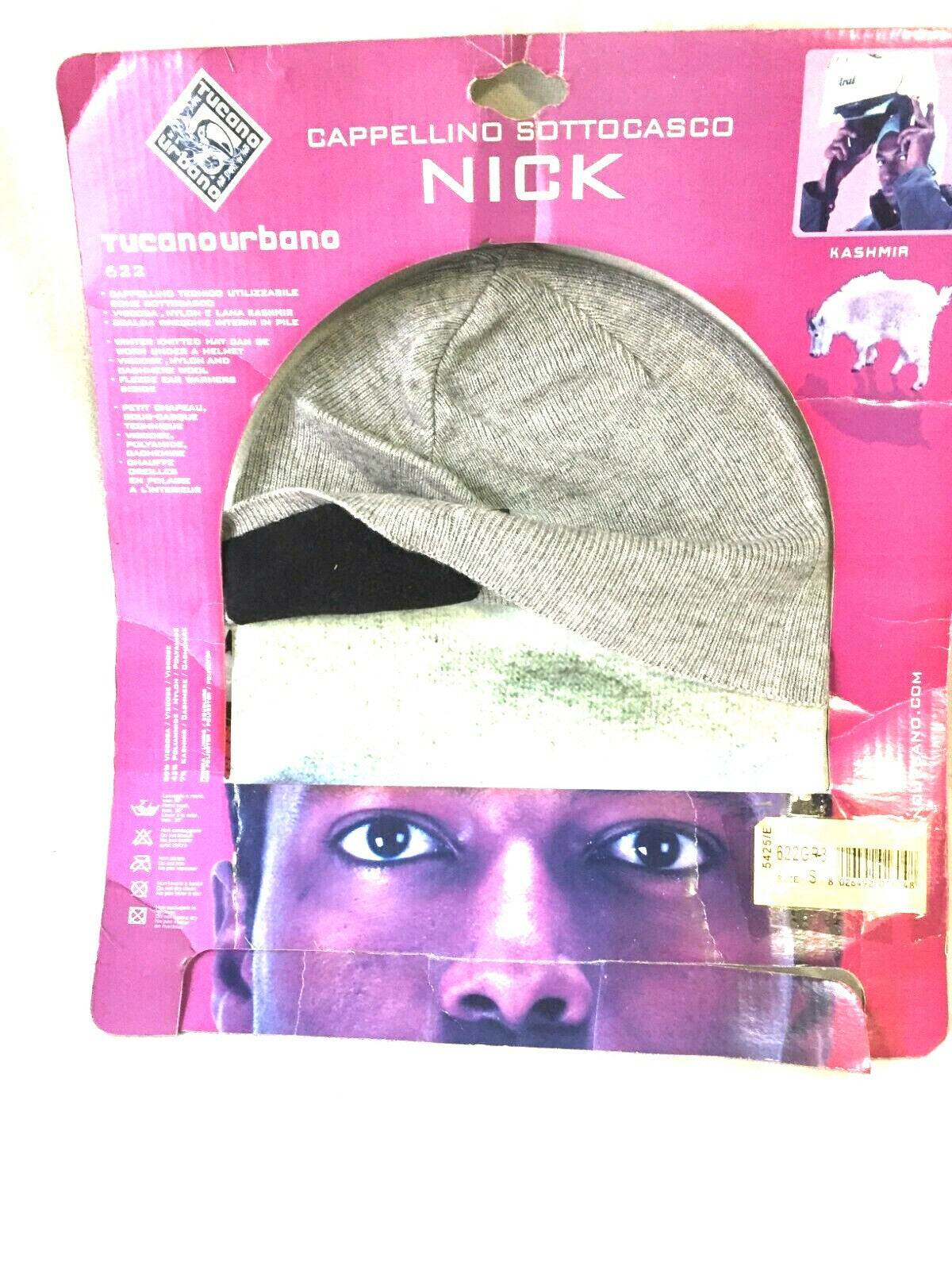 CAPPELLO TECNICO UTILIZZABILE COME SOTTOCASCO VISCOSA NYLON E LANA