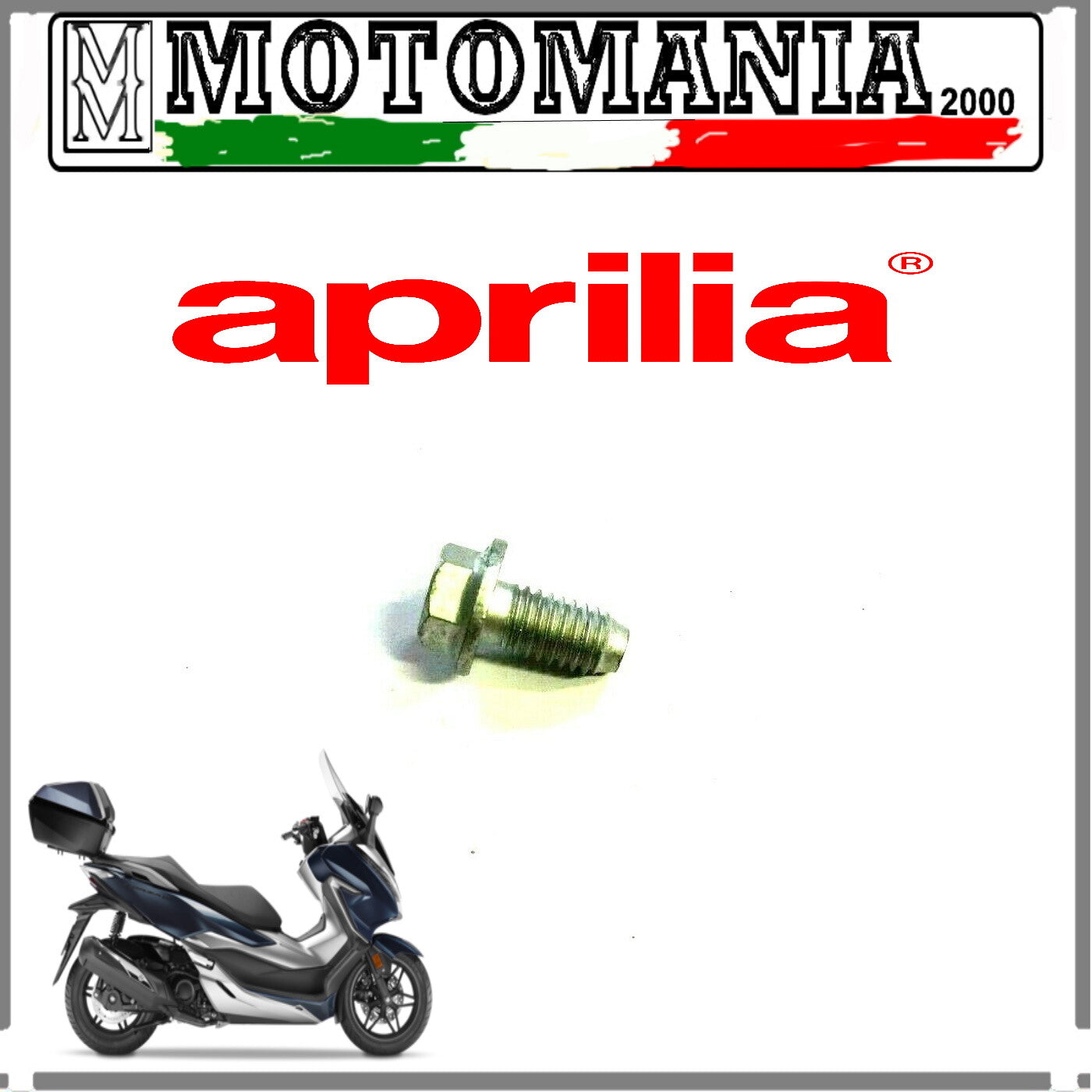 AP8152277  VITE TE FLANGIATA M6X12 TESTA ESAGONALE PER MOTO E SCOOTER  *