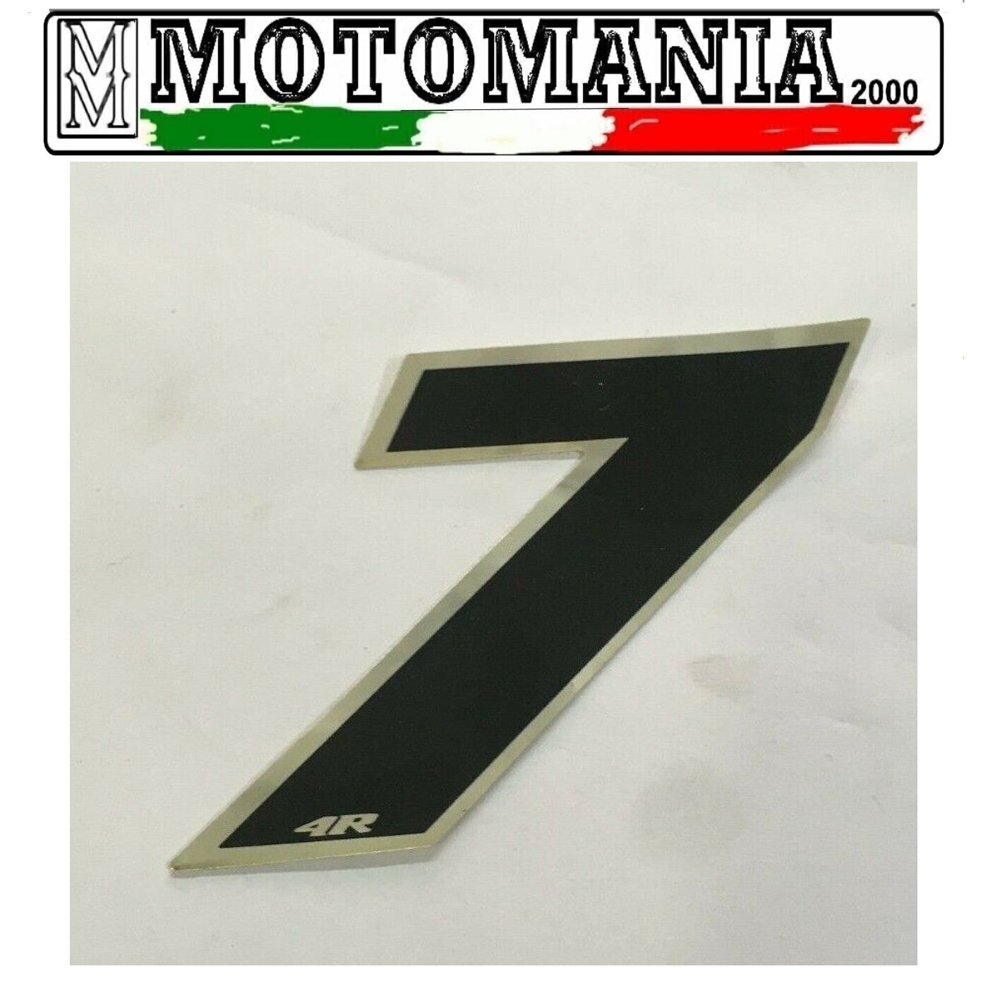 NUMBER 7 BLACK STICKER WIDTH 5MM LENGTH 5MM *