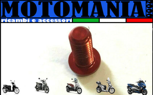 VITE TESTA BOMBATA CAVA ESAGONALE PER MOTO ROSSO ERGAL *