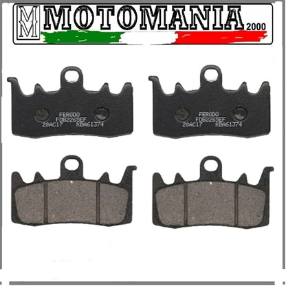 2 COPPIE PASTIGLIE FRENO ANTERIORE FERODO  PER KYMCO AK 550 DAL 2017 AL 2020  *