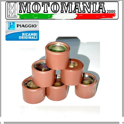 KIT 6 RULLI VARIATORE ORIGINALE PIAGGIO PER BEVERLY CRUISER 250 - BEVERLY 250 IE