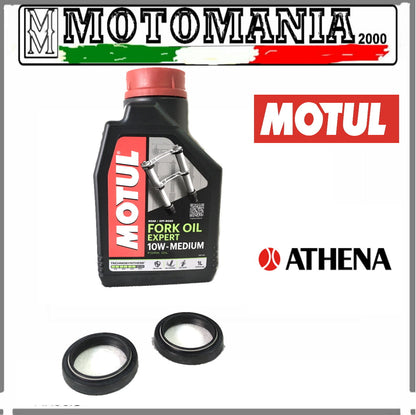 KIT PARAOLI + OLIO FORCELLA MOTUL 10W PER DERBI SENDA 50 SM X-RACE -07-10*