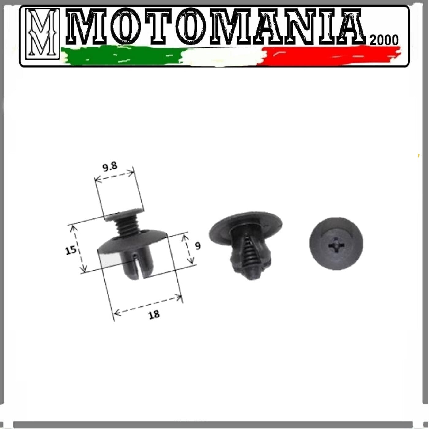 RIVETTO IN PLASTICA SUZUKI AN400 BURGMAN L2/L3/L4VEDI ANNI IN DESCRIZIONE *