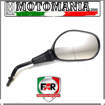 BLACK RIGHT REARVIEW MIRROR FOR HONDA SH 125/150/300 2007-2016 FAR