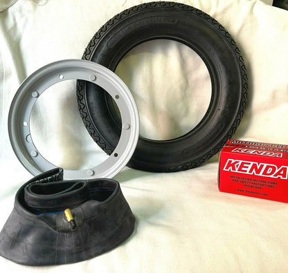 KIT CERCHIO COPERTONE DEESTONE 3.00 X 10 CON CAMERA D'ARIA VESPA 50 *