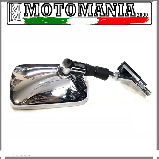 CHROME RIGHT REARVIEW MIRROR FOR CAFE RACER -0190 FAR