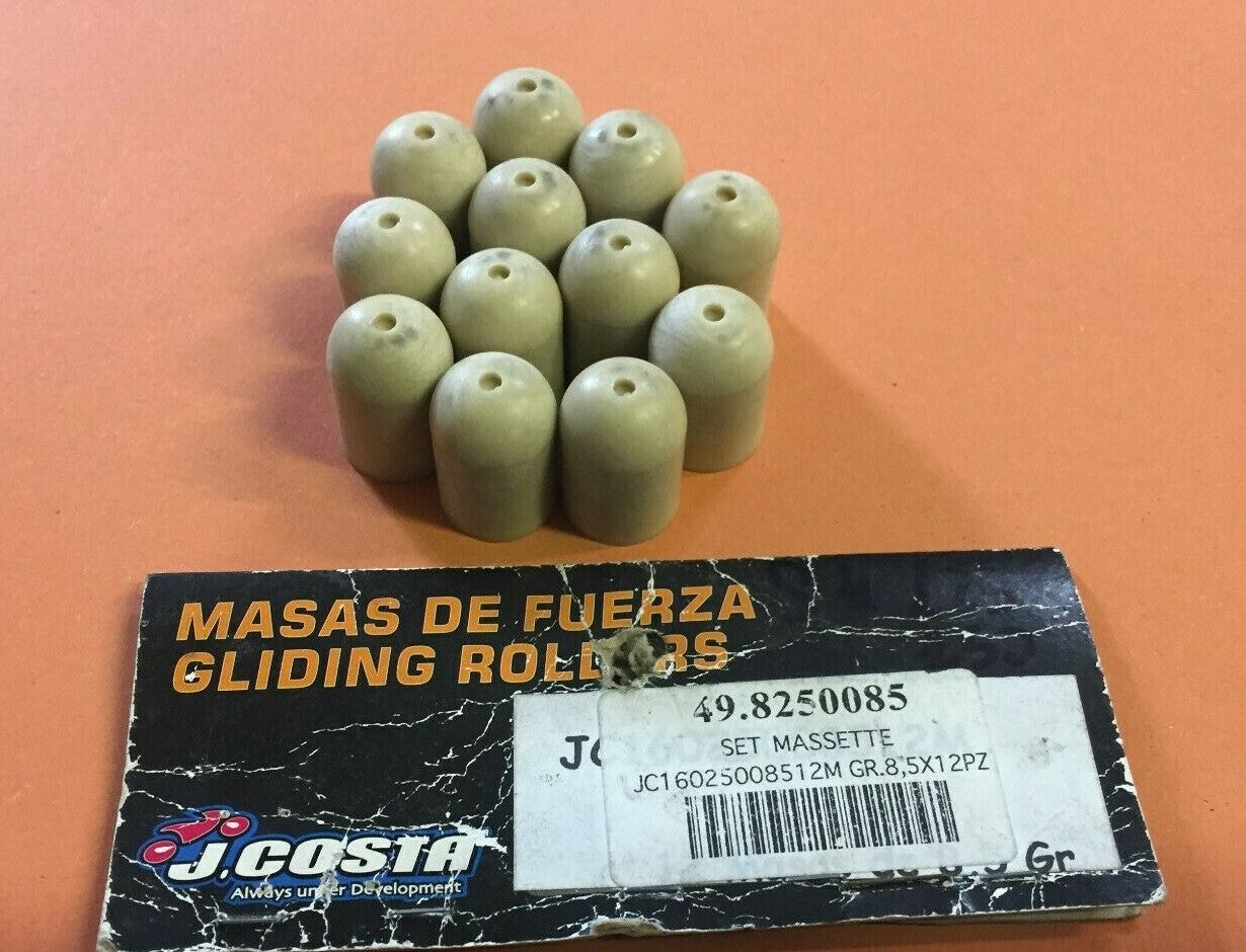 J.COSTA ROLLER SET GR. 8.5X12 APRILIA YAMAHA HONDA PIAGGIO MBK SEE APPLICATION.