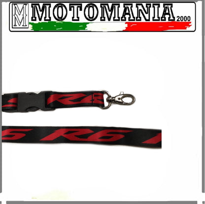 LACCIO PORTA CHIAVE YAMAHA NERO E ROSSO