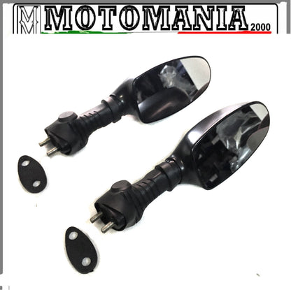 COPPIA SPECCHI RETROVISORI NERI DX E SX COMPLETI DI GUARNIZIONI FAR