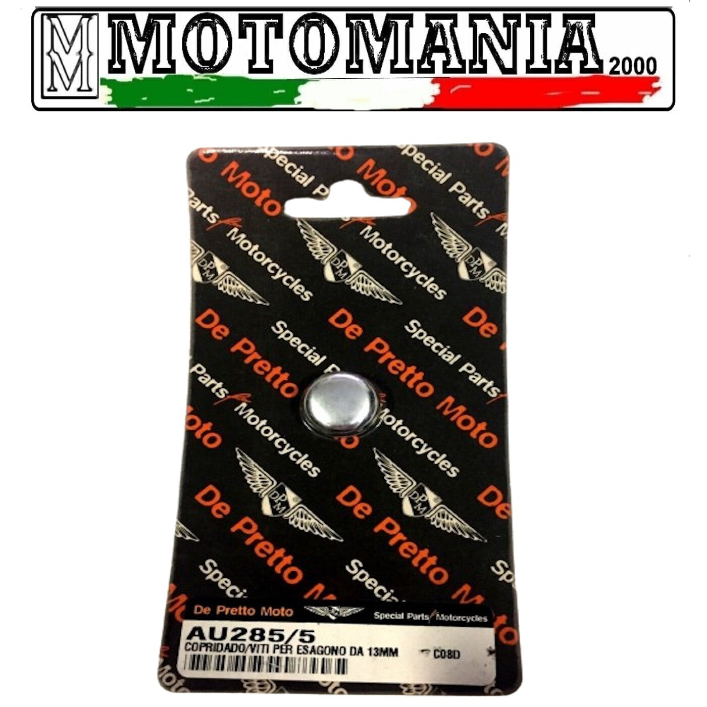 AU285/5   COPRIDADO-VITI PER ESAGONO DA 13 MM.DE PRETTO MOTO  *