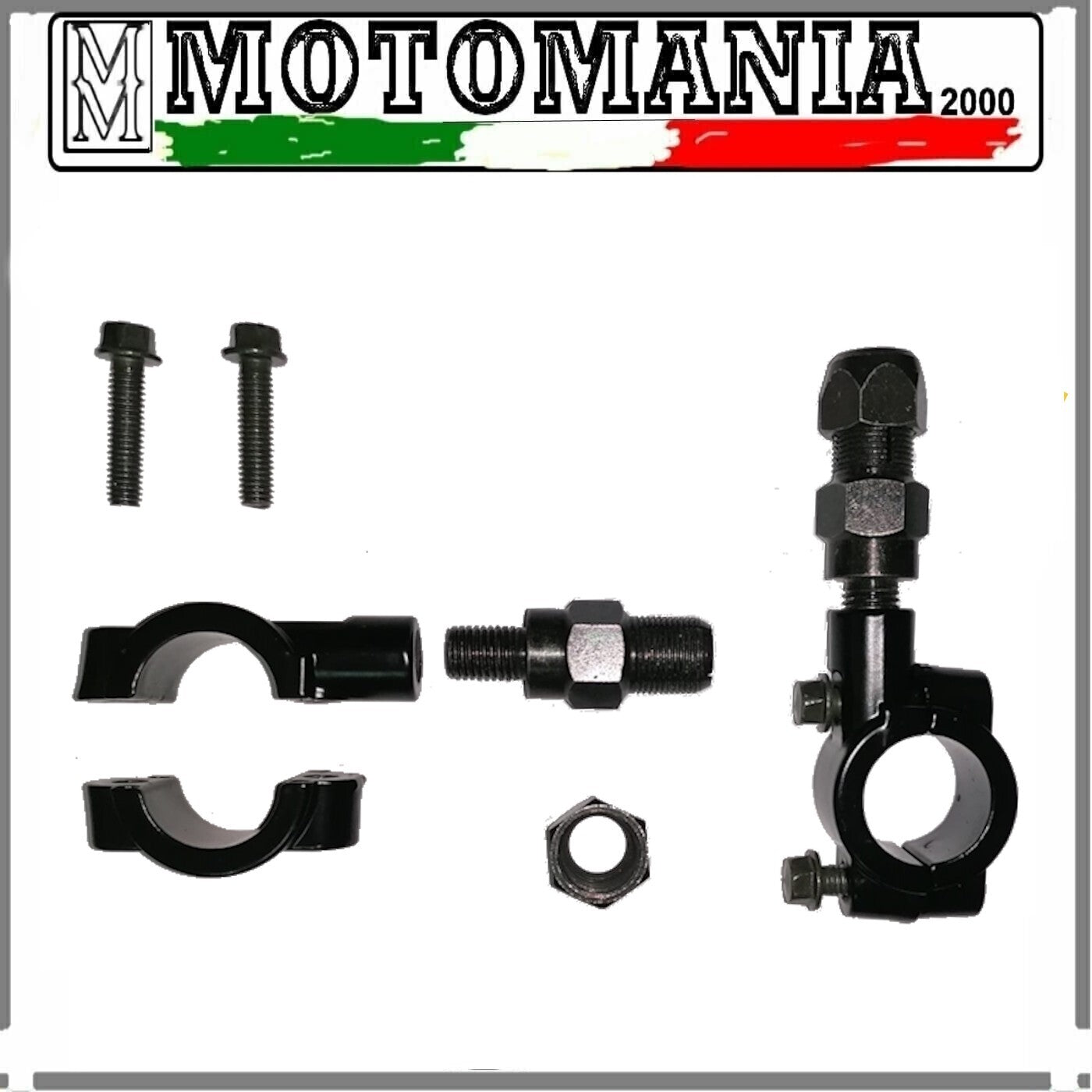 CP DI SUPPORTI UNIVERSALI PER SPECCHIETTI RETROVISORI COMPLETI DI ADATTATORE *