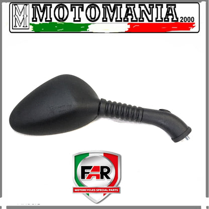SPECCHIO RETROVISORE NERO DX PER HONDA FORESIGHT 250 PRIMA SERIE FAR