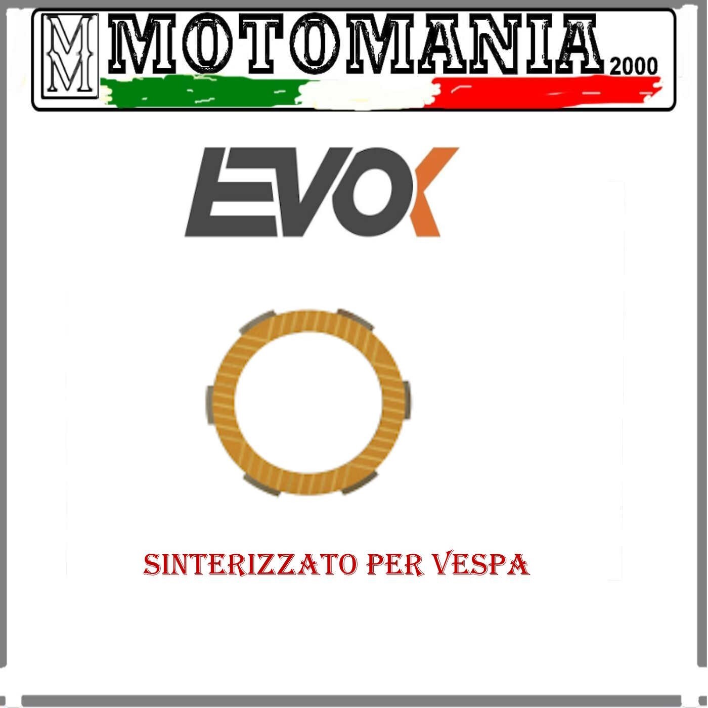 DISCO FRIZIONE SINTERIZZATO EVOK IRON CLUTCH PIAGGIO VESPA 50-90-125 + PK
