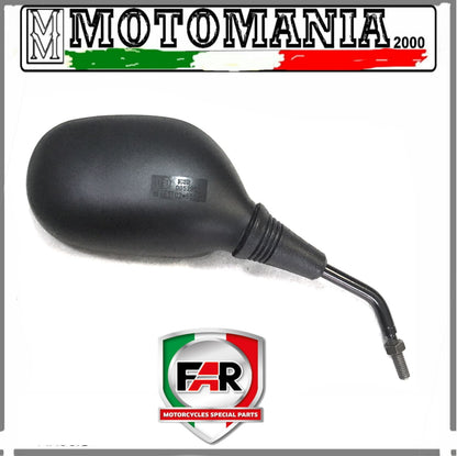 BLACK RIGHT REARVIEW MIRROR FOR HONDA SH 125/150/300 2007-2016 FAR