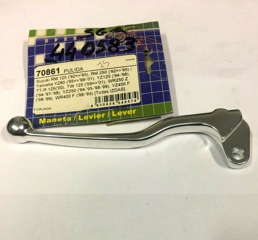 VICMA 70861 CHROME LEFT BRAKE LEVER YAMAHA YZ 80 YEAR 1995 TO 2001