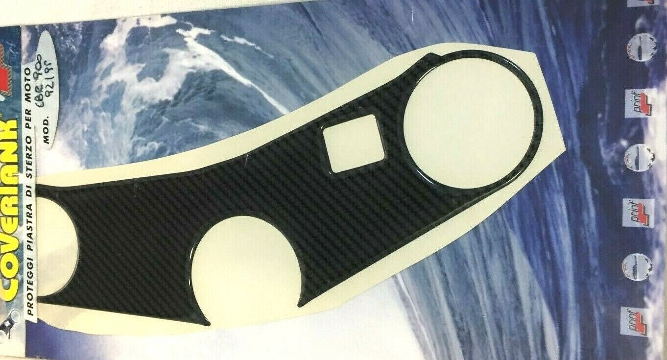 PROTEZIONE SUPERIORE PIASTRA FORCELLA RESINATO IN CARBONIO HONDA CBR 900-92/95 *