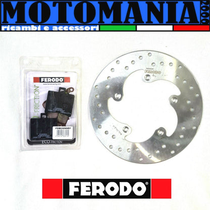 POST BRAKE DISC. + BRAKE PADS FERODO APRILIA SCARABEO LEONARDO ATLANTIC