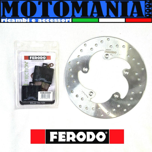 POST BRAKE DISC. + BRAKE PADS FERODO APRILIA SCARABEO LEONARDO ATLANTIC