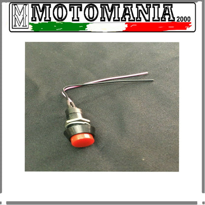 PULSANTE INTERRUTTORE TONDO CON FILETTATURA E DADO UNIVERSALE AUTO E MOTO