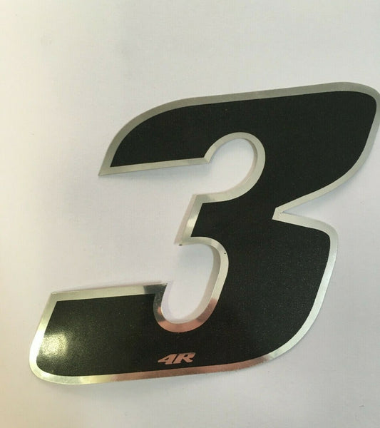 STICKER NUMBER FOR MOTORCYCLES AND CARS CM 10X10 BLACK COLOR *