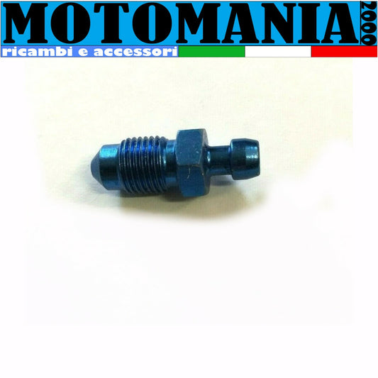 VITE SPURGO FRENO  X MOTO IN ERGAL M.10X1 BLU
