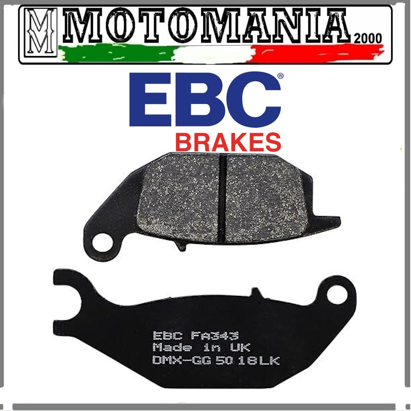 R1234300 PASTIGLIE FRENO ANTERIORE HONDA XL125 VARADERO 01